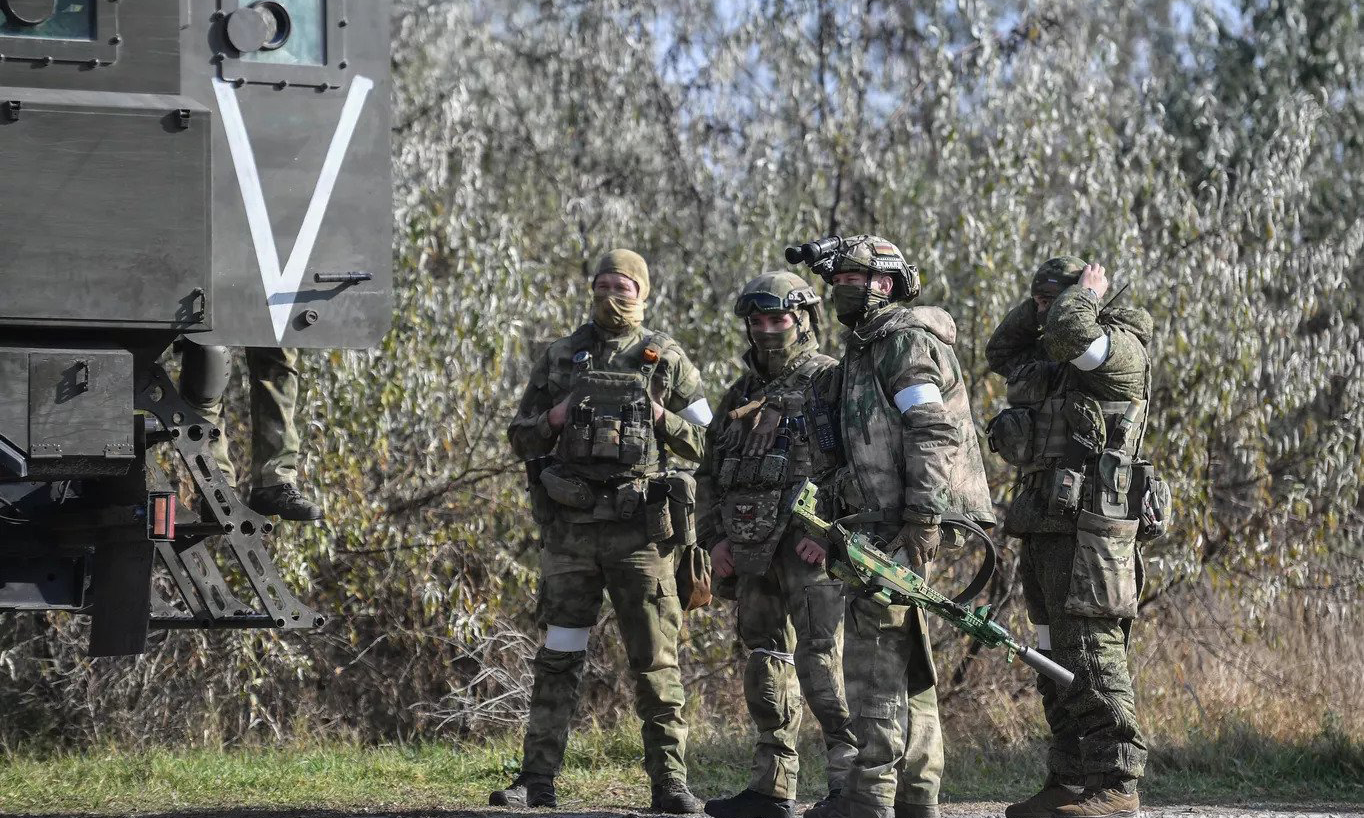 Binh sĩ Nga tại tỉnh Kherson hồi tháng 11/2022. Ảnh: RIA Novosti