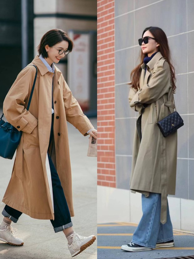 Trench coat và quần jeans: Cặp đôi thanh lịch, hack chiều cao, giấu mọi nhược điểm vóc dáng - Ảnh 2.