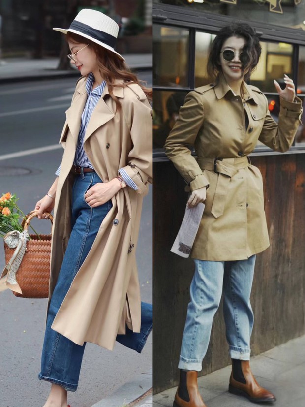 Trench coat và quần jeans: Cặp đôi thanh lịch, hack chiều cao, giấu mọi nhược điểm vóc dáng - Ảnh 4.