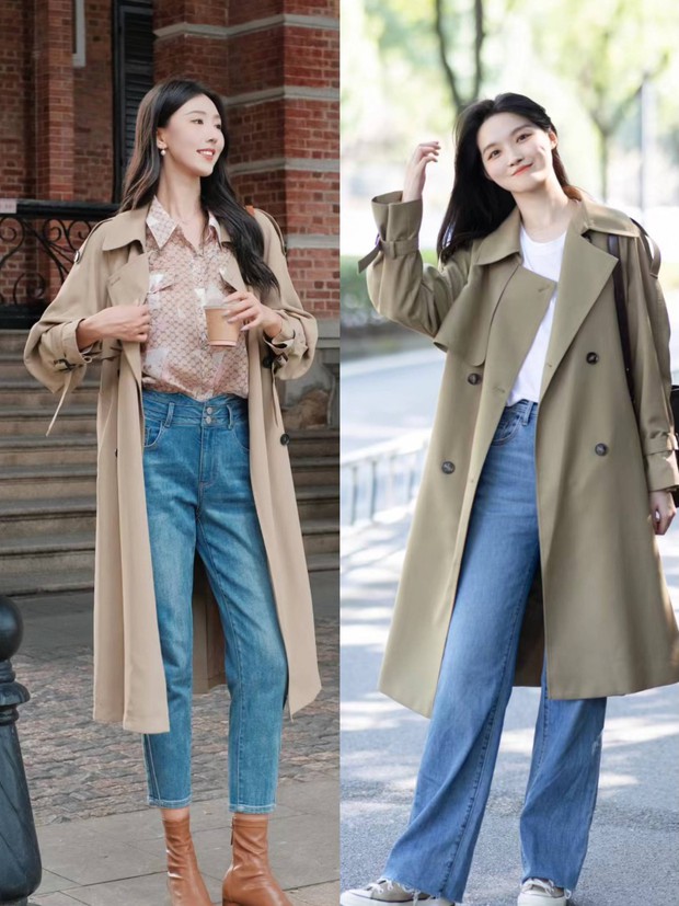 Trench coat và quần jeans: Cặp đôi thanh lịch, hack chiều cao, giấu mọi nhược điểm vóc dáng - Ảnh 6.