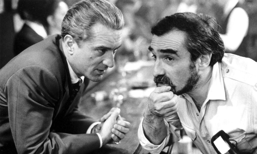 Rober De Niro (trái) và Martin Scorsese trong Goodfellas. Ảnh: Alamy