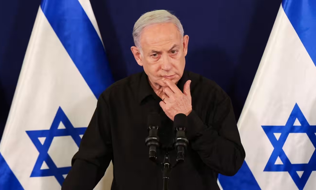 Thủ tướng Israel Benjamin Netanyahu tại cuộc họp báo ở Tel Aviv ngày 28/10. Ảnh: Reuters