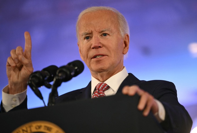 Tổng thống Mỹ Joe Biden tại Philadelphia, bang Pennsylvania ngày 15/10. Ảnh: AFP