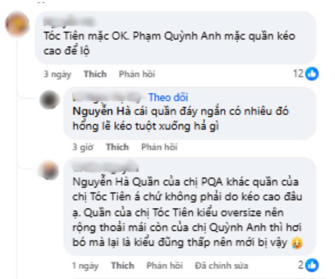 Dưới phần bài đăng, đã có một cuộc tranh cãi về phong cách lựa chọn quần của hai nữ ca sĩ nổi tiếng. 