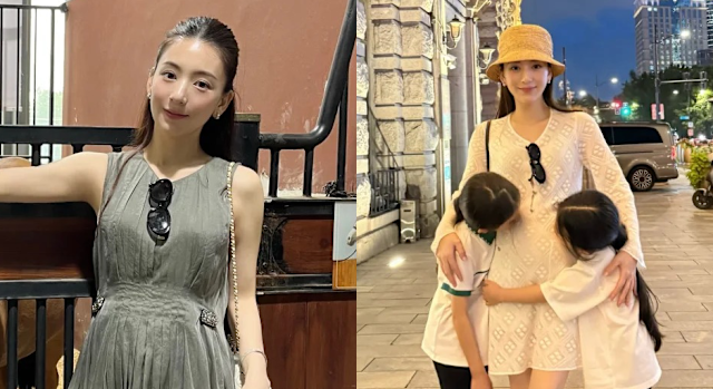 Bà bầu này có vóc dáng mảnh mai dù từng trải qua 2 lần sinh nở.