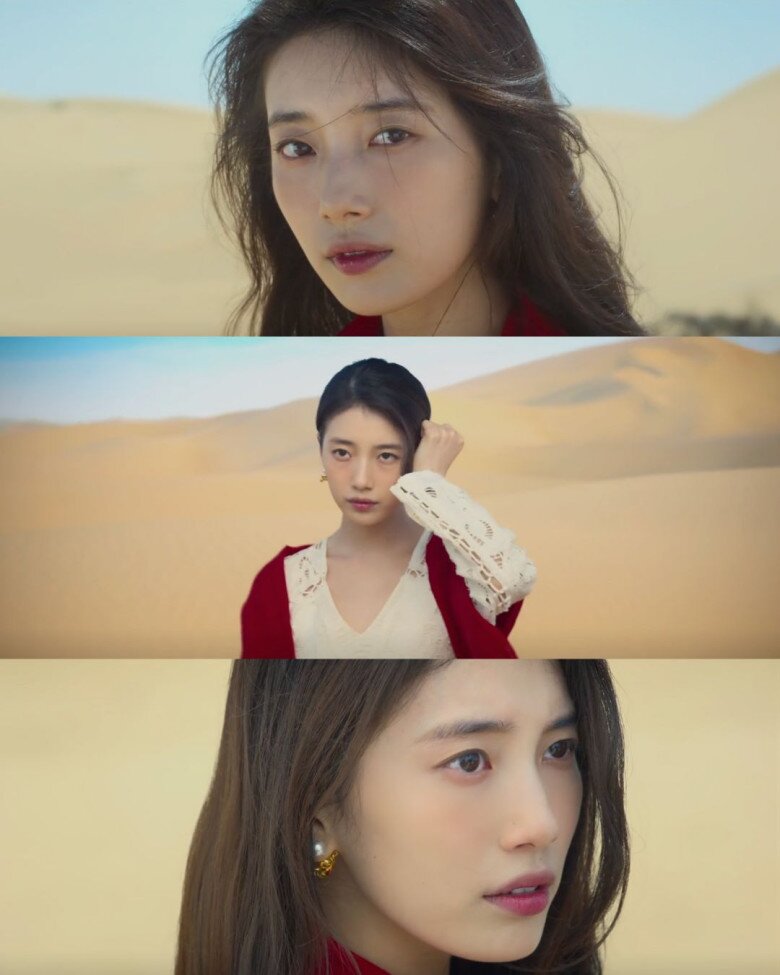 Cảnh Ka Young đứng trên sa mạc khiến khán giả liên tưởng tới nhân vật Go Hae Ri mà Suzy từng thủ vai trong bộ phim hành động Vagabond.
