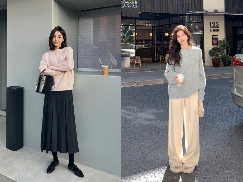 Những chiếc áo len dày là lựa chọn lý tưởng cho người có vóc dáng mảnh mai, bởi chúng giúp tạo cảm giác đầy đặn hơn mà vẫn giữ được nét cân đối và thanh lịch.