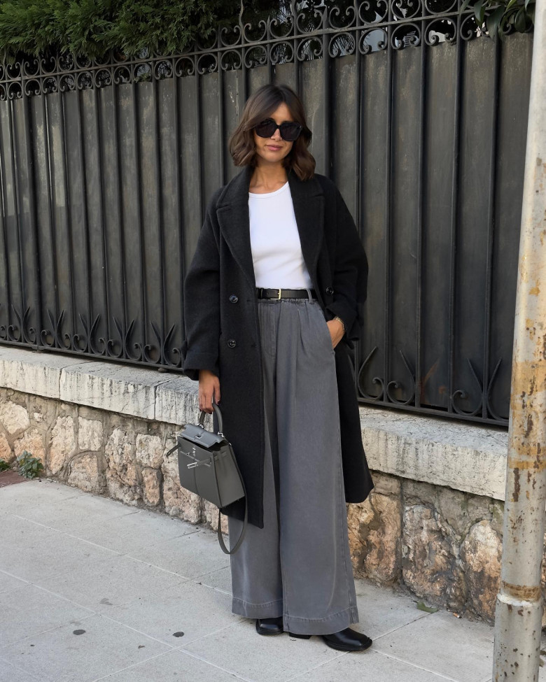 5 kiểu áo khoác thu đông “hợp cạ” hoàn hảo với quần ống rộng khiến ai nhìn cũng phải khen sành điệu - 12