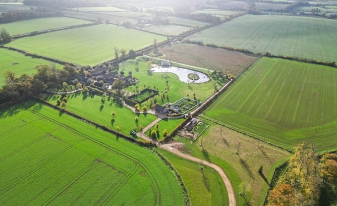 Phần diện tích đất của gia đình Beckham. Ảnh: Dailymail