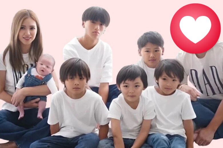 Qua 6 lần sinh nở, mẹ Nhật vẫn giữ được sắc vóc trẻ trung và thon thả.