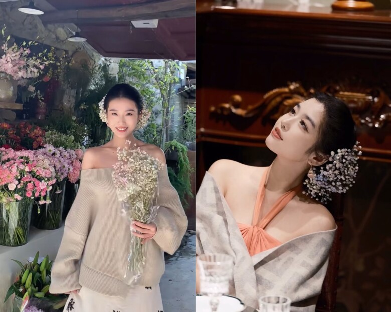 Sau chụp ảnh cùng hoa hồng, Lưu Diệc Phi lại khởi xướng trào lưu làm đẹp mới - 9