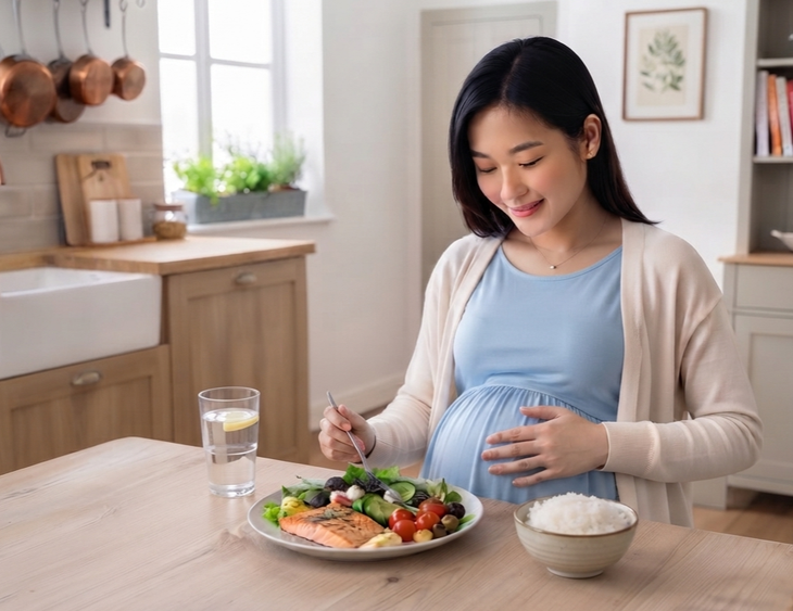 Chế độ dinh dưỡng trong 3 giai đoạn mang thai đóng vai trò nền tảng giúp mẹ khỏe mạnh và thai nhi phát triển toàn diện.