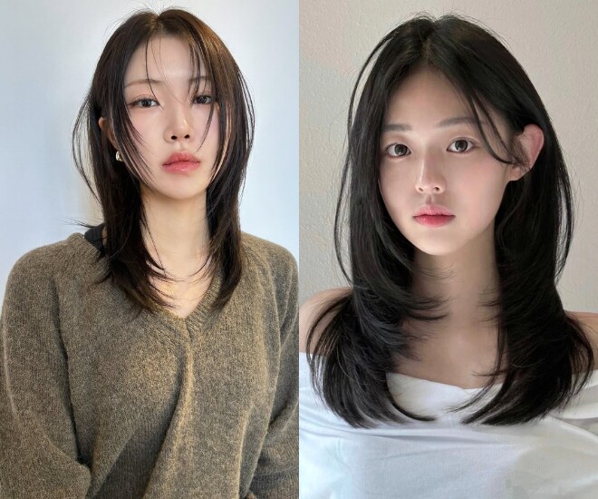 Độ dài vừa phải giúp gương mặt trông nhẹ nhàng, trẻ hơn, trong khi việc chăm sóc khá đơn giản. Kiểu tóc này cũng dễ biến hóa theo nhiều phong cách khác nhau.