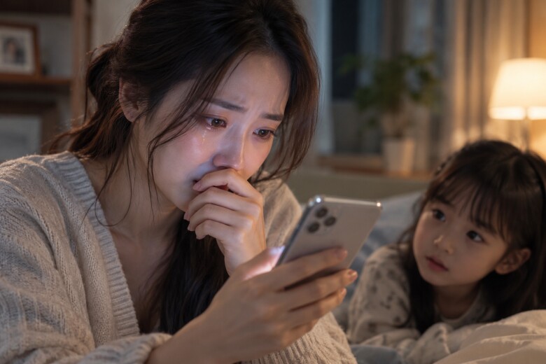 Đọc tin nhắn của chồng cũ mà mắt tôi cay xè. (Ảnh minh họa)