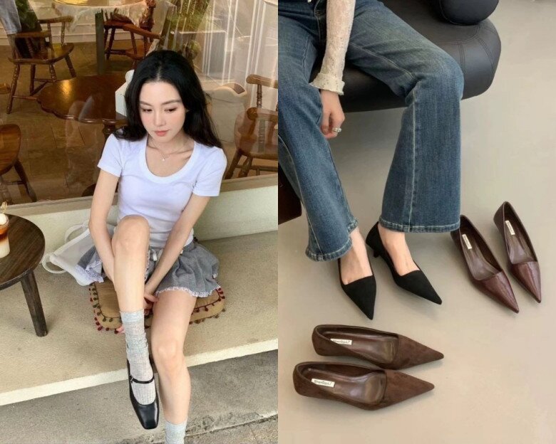 Bên cạnh kiểu dáng, độ cao đế giày cũng cần được cân nhắc theo nhu cầu sử dụng. Một đôi giày đế vừa phải, dễ di chuyển sẽ phù hợp với lịch trình công sở và các hoạt động thường ngày hơn thiết kế quá cao, khó đi lại.