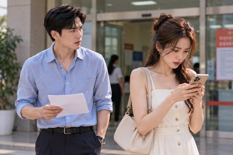 Khi tôi còn chưa kịp cất giấy tờ vào túi thì Hương đã sốt ruột nhìn điện thoại. (Ảnh minh họa)