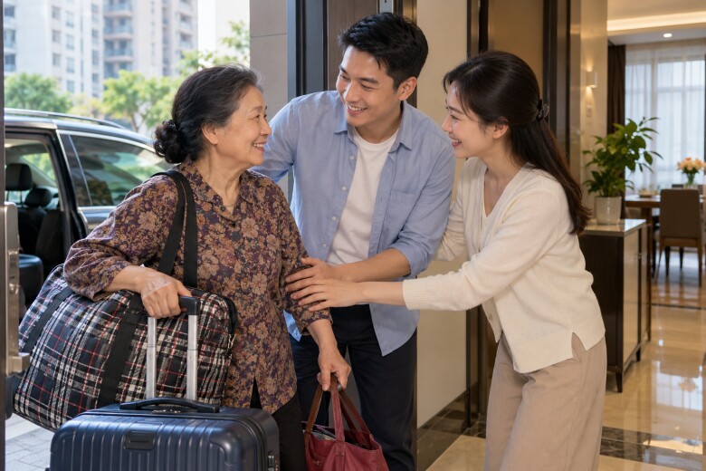 Vợ chồng con trai đã đón tôi lên thành phố ở cùng. (Ảnh minh họa)