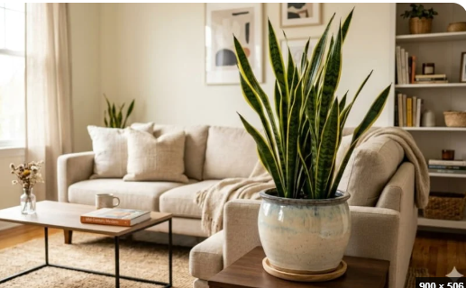Có tên khoa học là Sansevieria trifasciata, cây lưỡi hổ được xem như là lời cầu chúc may mắn đến với bạn bè, người thân khi tặng làm quà.