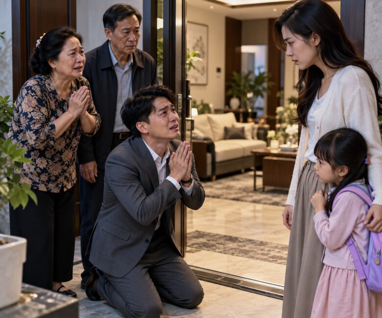 Chồng cũ quỳ xuống trước mặt tôi, liên tục xin lỗi. (Ảnh minh họa)