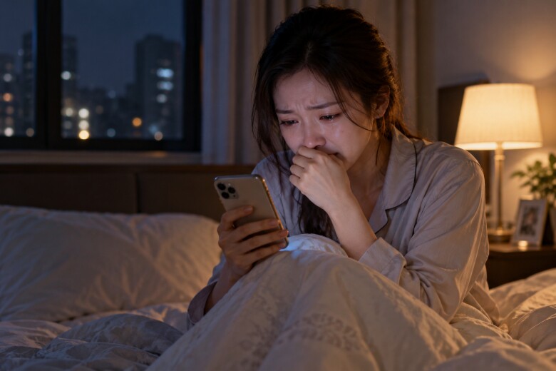 Đọc tin nhắn của chồng cũ, tôi cay cay sống mũi. (Ảnh minh họa)
