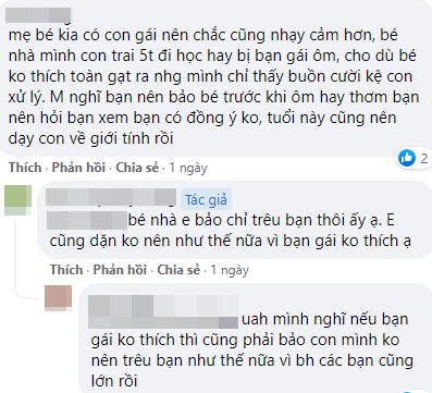 Mẹ lo ngại vì con trai 6 tuổi hay ôm và thơm bạn nữ cùng lớp, người khuyên nên kệ, người lại phản đối kịch liệt   - Ảnh 2.