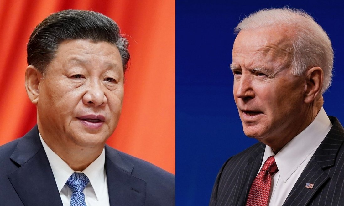 Chủ tịch Trung Quốc Tập Cận Bình (trái) và Tổng thống Mỹ Joe Biden. Ảnh: AFP.