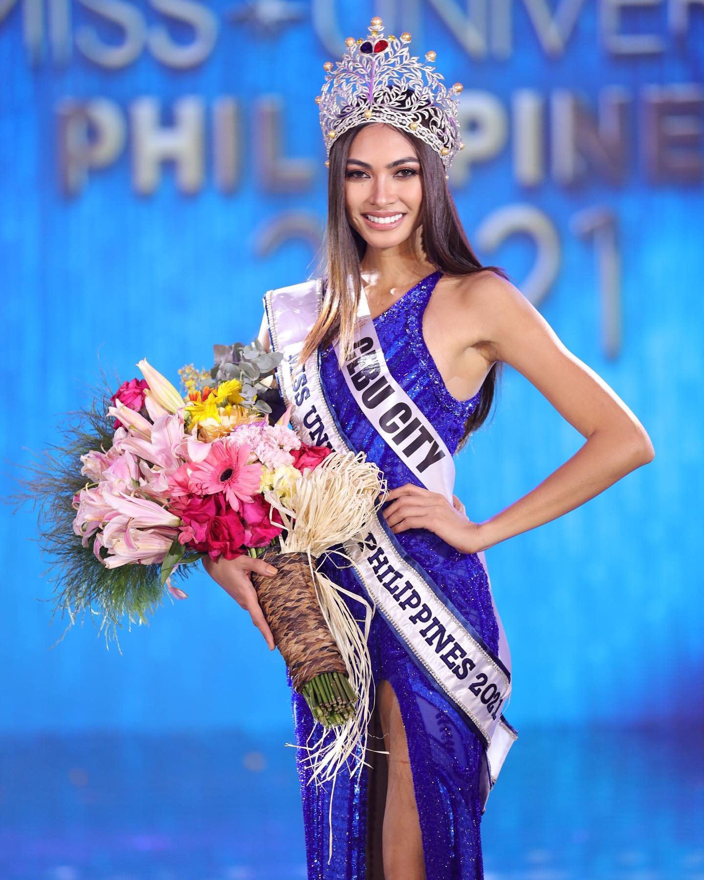 Hoa hậu Hoàn vũ Philippines khi mới đăng quang. Cô sẽ tham dự Miss Universe ở Israel cuối năm nay. Ảnh: Facebook Beatrice Luigi Gomez