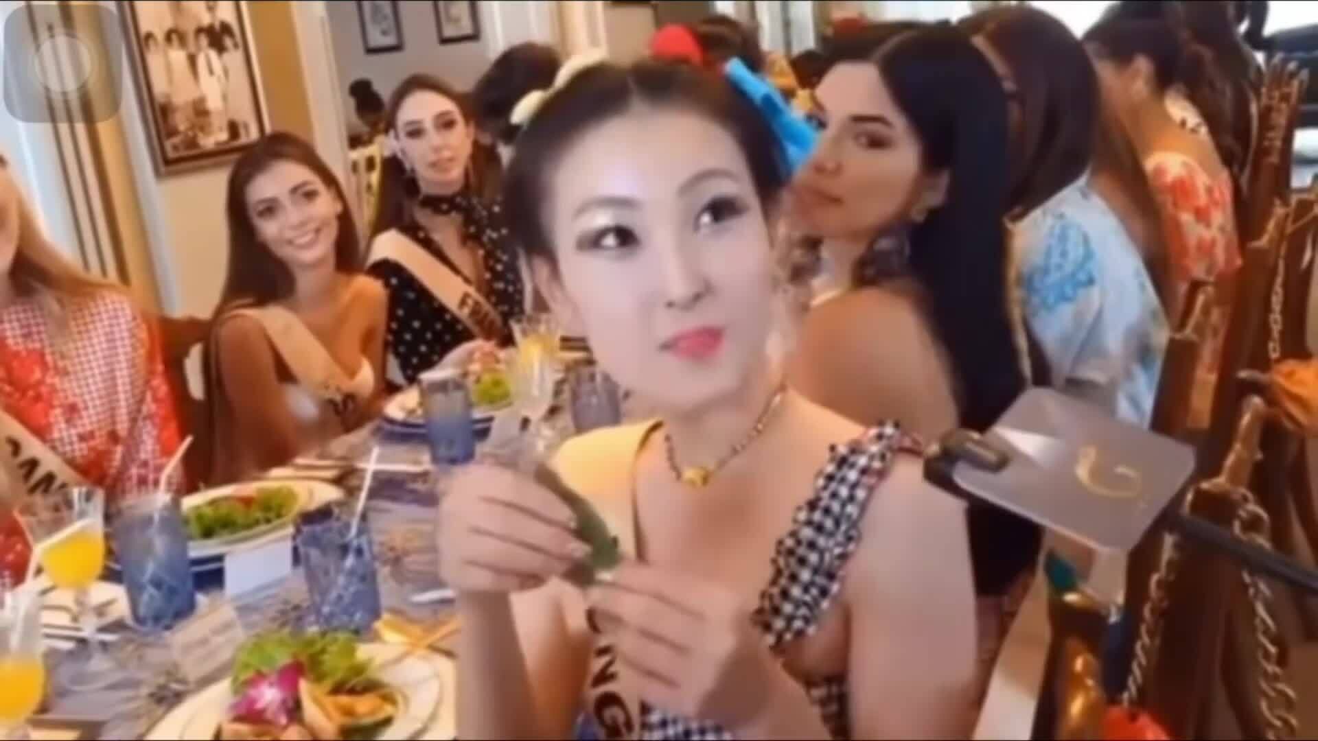 Khoảnh khắc hài hước của San Yang tại Miss Grand 2021