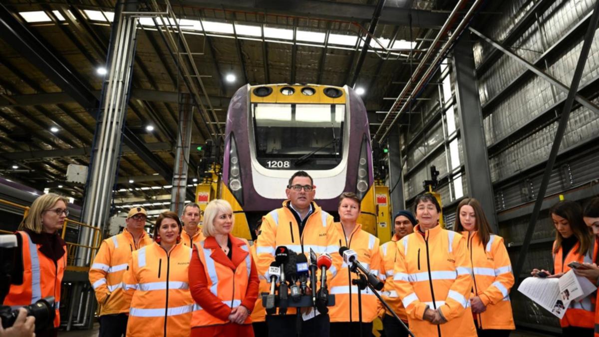 Capping daily rail costs and new trains was the first big announcement from Daniel Andrews. (Joel Carrett/AAP PHOTOS)