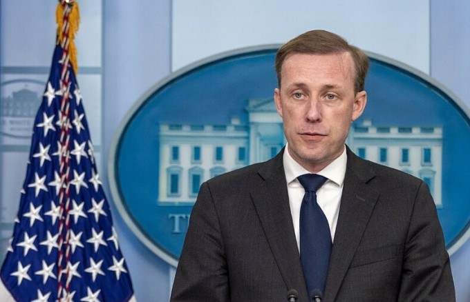 Cố vấn An ninh Quốc gia Mỹ Jake Sullivan tại cuộc họp báo ở Nhà Trắng ngày 10/11. Ảnh: AFP.