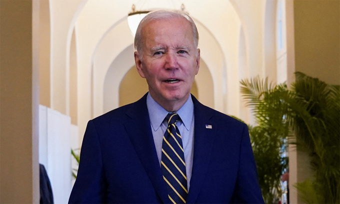 Tổng thống Mỹ Joe Biden trong cuộc họp báo tại  thủ đô Phnom Penh, Campuchia ngày 13/11. Ảnh: Reuters.