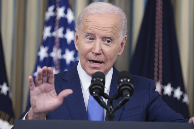 Tổng thống Mỹ Joe Biden tại cuộc họp báo ở Nhà Trắng ngày 9/11. Ảnh: Reuters.