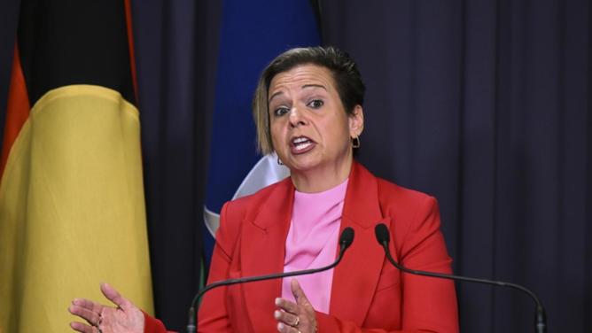 Michelle Rowland says new laws for easier access to phone data will help find missing people. (Lukas Coch/AAP PHOTOS)