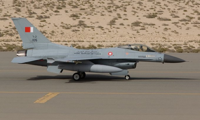 Tiêm kích F-16 trong biên chế không quân Bahrain hồi năm 2008. Ảnh: Airliners.