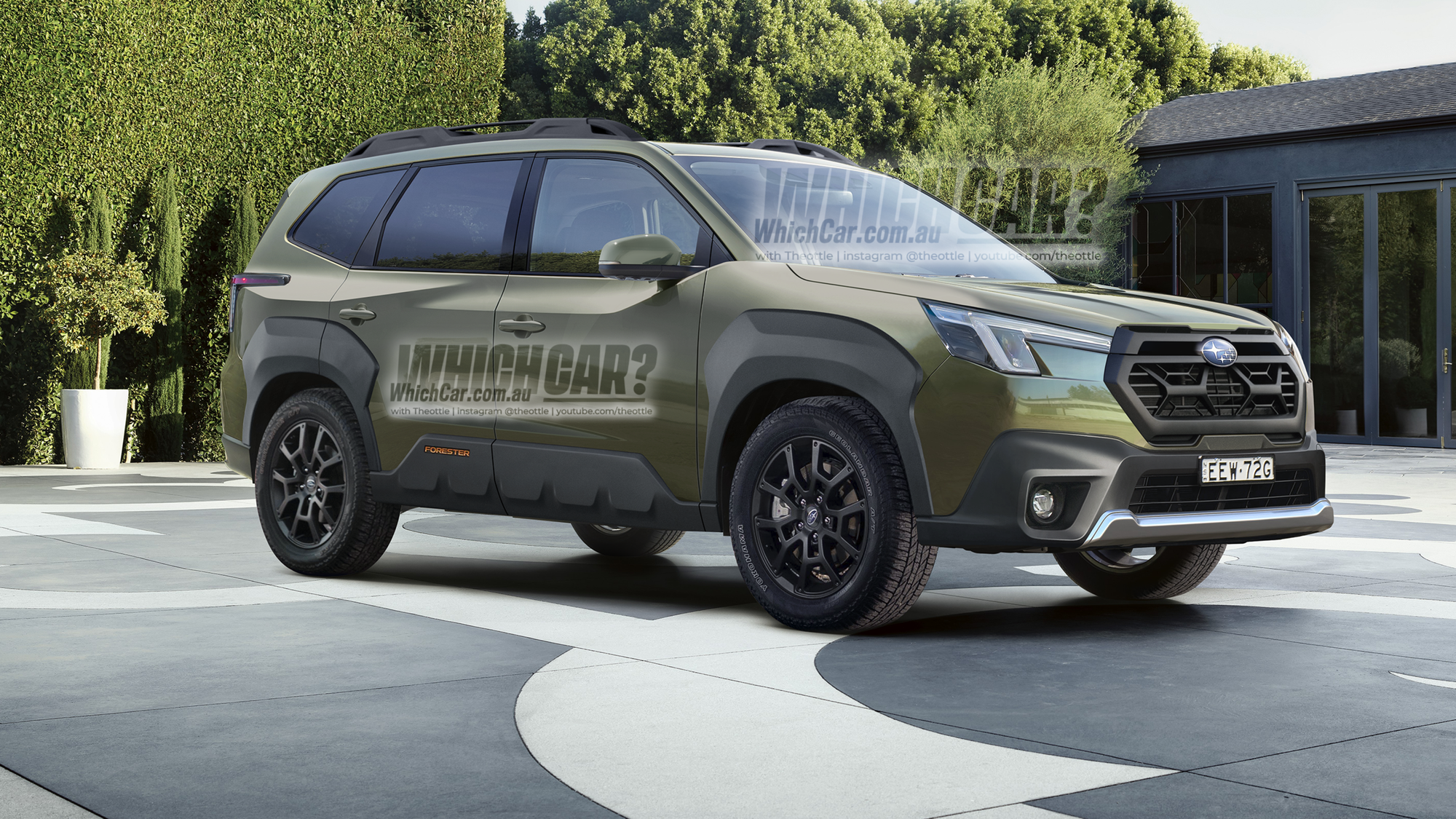 Subaru Forester 2024 được đồn đoán ra mắt ngay tháng này từ bức ảnh úp mở của hãng - Ảnh 2.