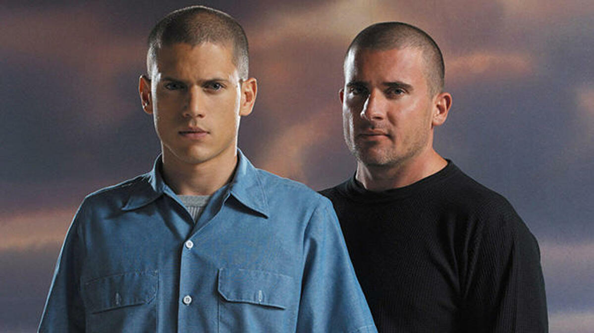 Nhân vật chính Vượt ngục, Wentworth Miller (vai Michael Scofield) và Dominic Purcell (vai Lincoln Burrows). Ảnh: Fox