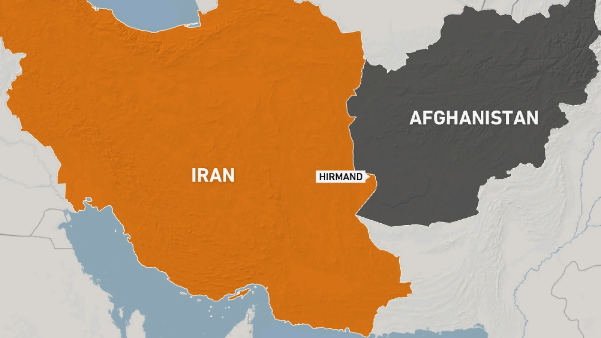 Vị trí giữa Iran và Afghanistan. Đồ họa: Al Jazeera