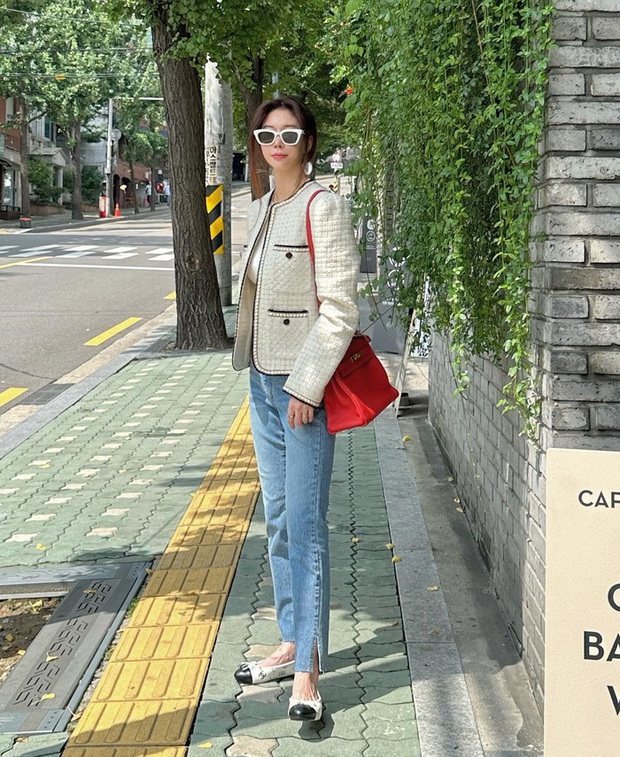 Fashion blogger Hàn Quốc gợi ý 10 cách diện đồ vải tweed trẻ trung - Ảnh 2.