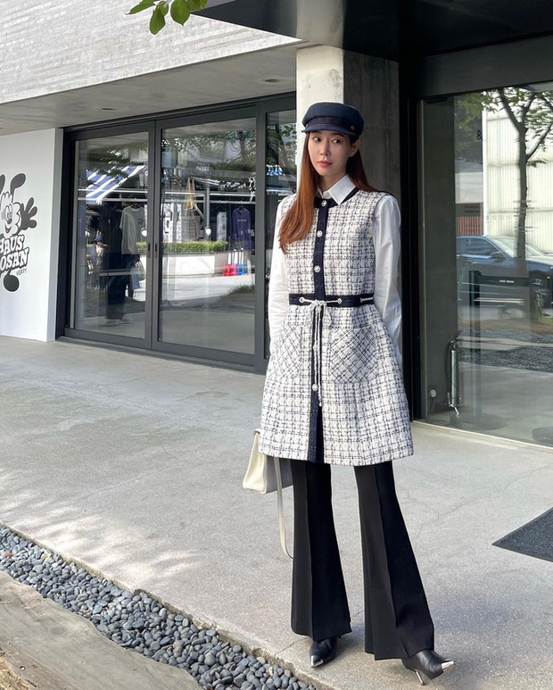 Fashion blogger Hàn Quốc gợi ý 10 cách diện đồ vải tweed trẻ trung - Ảnh 7.