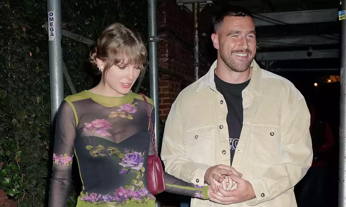 Taylor Swift và Travis Kelce hồi tháng 10 ở New York. Ảnh: GC Images