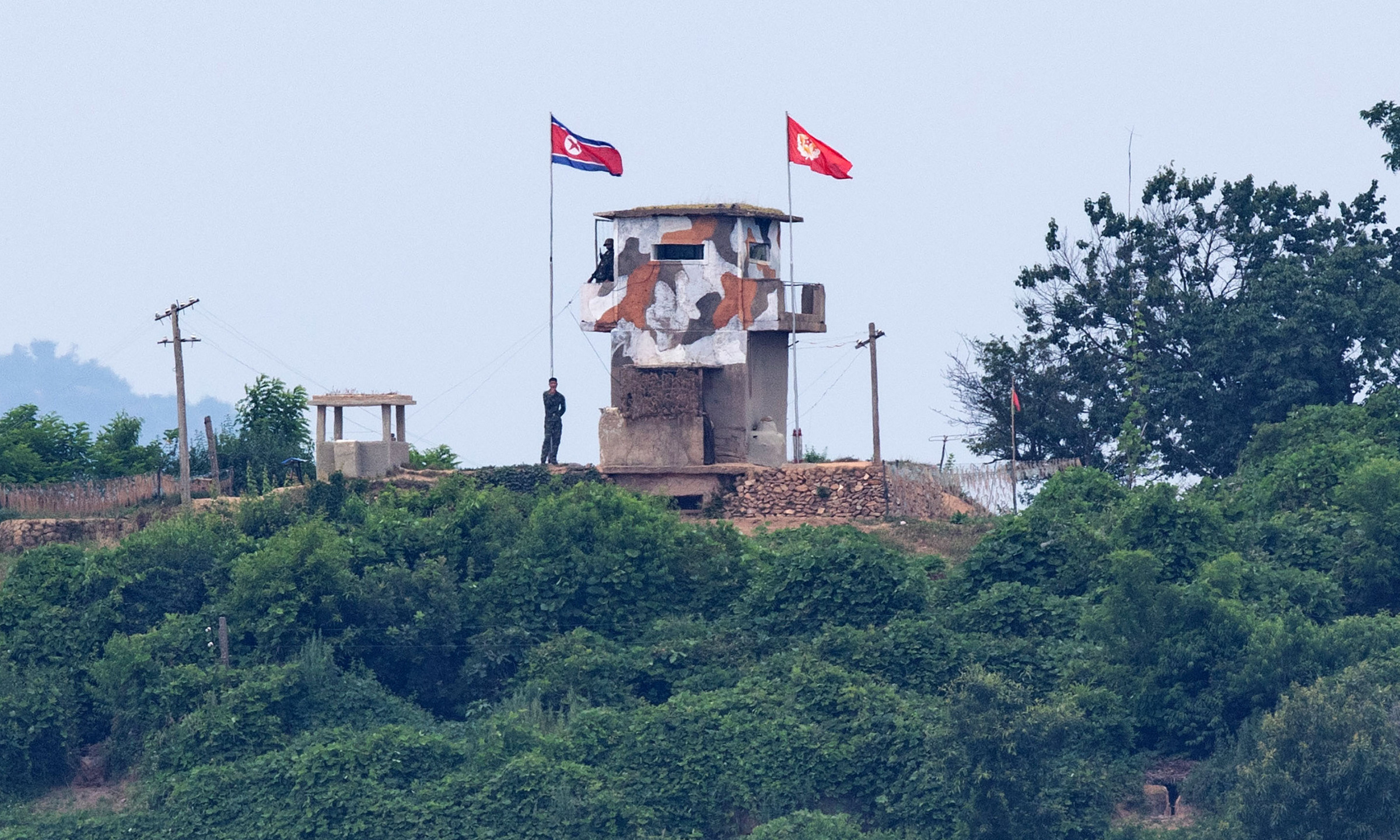 Chốt biên phòng của Triều Tiên hồi tháng 6/2020. Ảnh: Reuters