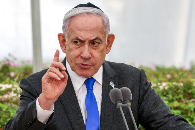 Thủ tướng Israel Benjamin Netanyahu tại một sự kiện ở Tel Aviv ngày 18/6. Ảnh: AFP