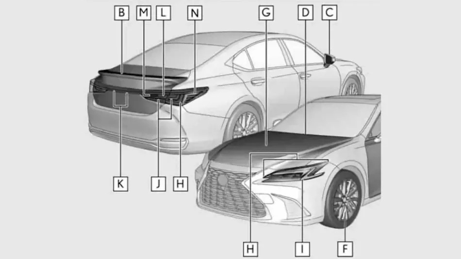 Lexus ES 2025 lộ diện ngoài đời thực: Thiết kế tinh chỉnh, dễ có màn mới, nhưng một số điểm sẽ khiến nhiều người thất vọng- Ảnh 5.