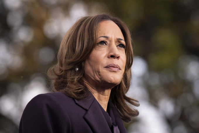 Bà Kamala Harris phát biểu nhận thua tại Đại học Howard, thủ đô Washington ngày 6/11. Ảnh: AP