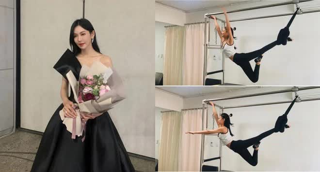 Kim So Yeon cũng đam mê bộ môn Pilates giống như nhiều mỹ nhân Việt.