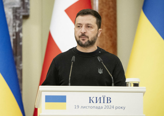 Tổng thống Ukraine Volodymyr Zelensky tại Kiev ngày 19/11. Ảnh: AFP