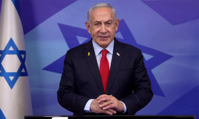 Thủ tướng Benjamin Netanyahu phát biểu ngày 26/11. Ảnh: Văn phòng Thủ tướng Israel