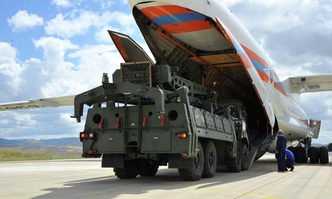 Hệ thống phòng không S-400 được Nga bàn giao cho Thổ Nhĩ Kỳ năm 2019. Ảnh: BQP Thổ Nhĩ Kỳ