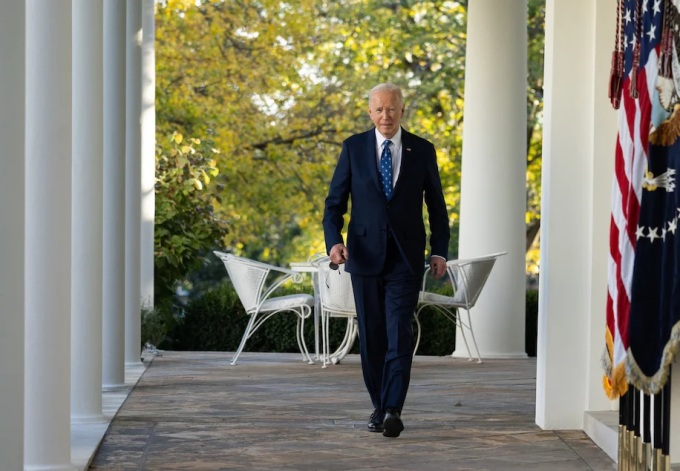 Tổng thống Mỹ Joe Biden tại Nhà Trắng ngày 26/11. Ảnh: AFP