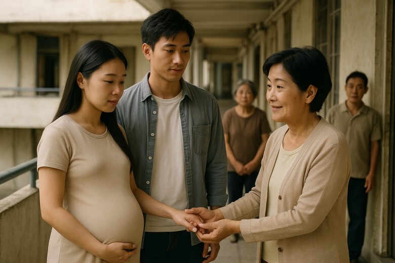 Quyết định cưới cô gái hàng xóm mang bầu bị bạn trai bỏ rơi, tôi được mẹ ủng hộ nhiệt tình - 1